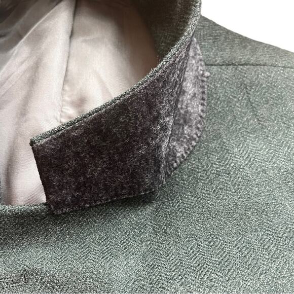 Vintage Loro Piana Wool Blazer Dark Pine Green Luxe Men’s 44R Union Made USA - Picture 4 of 16